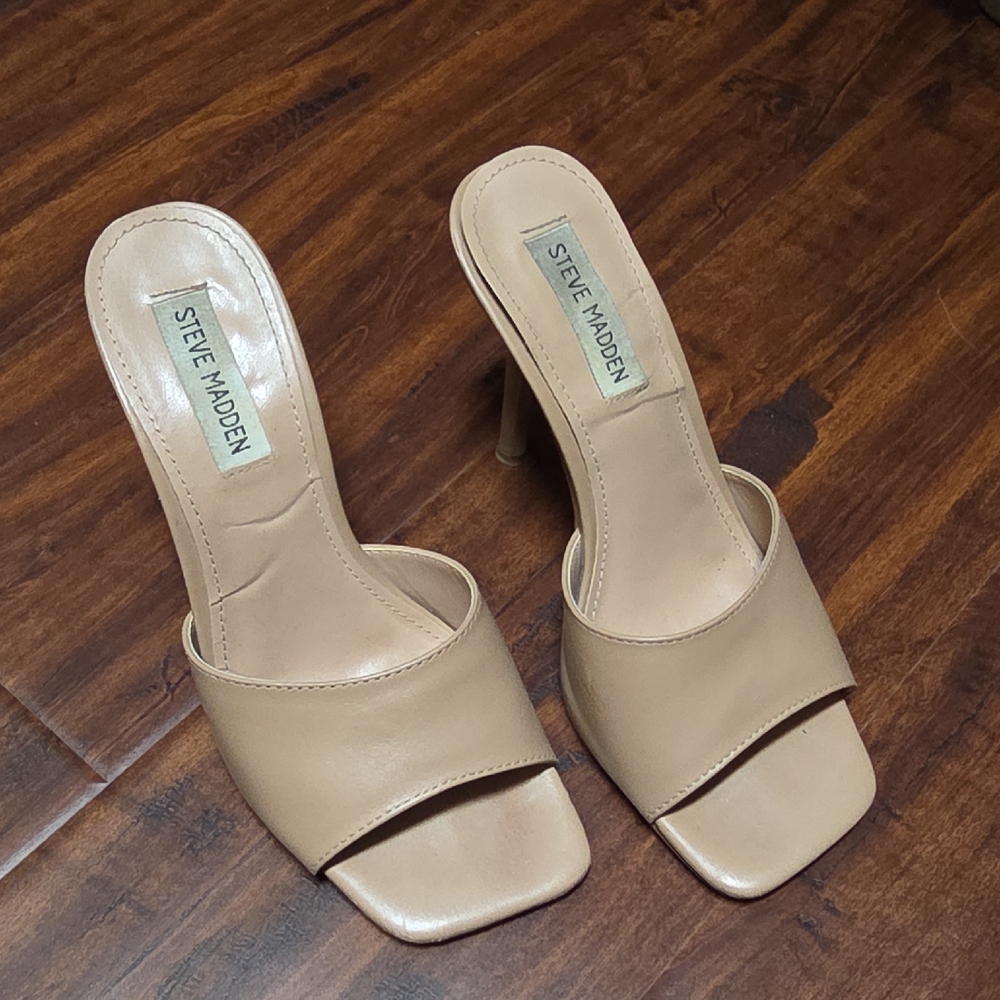 Steve Madden Beige Women's Heeled Mules
